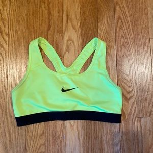 Neon Yellow Nike Sports Bra